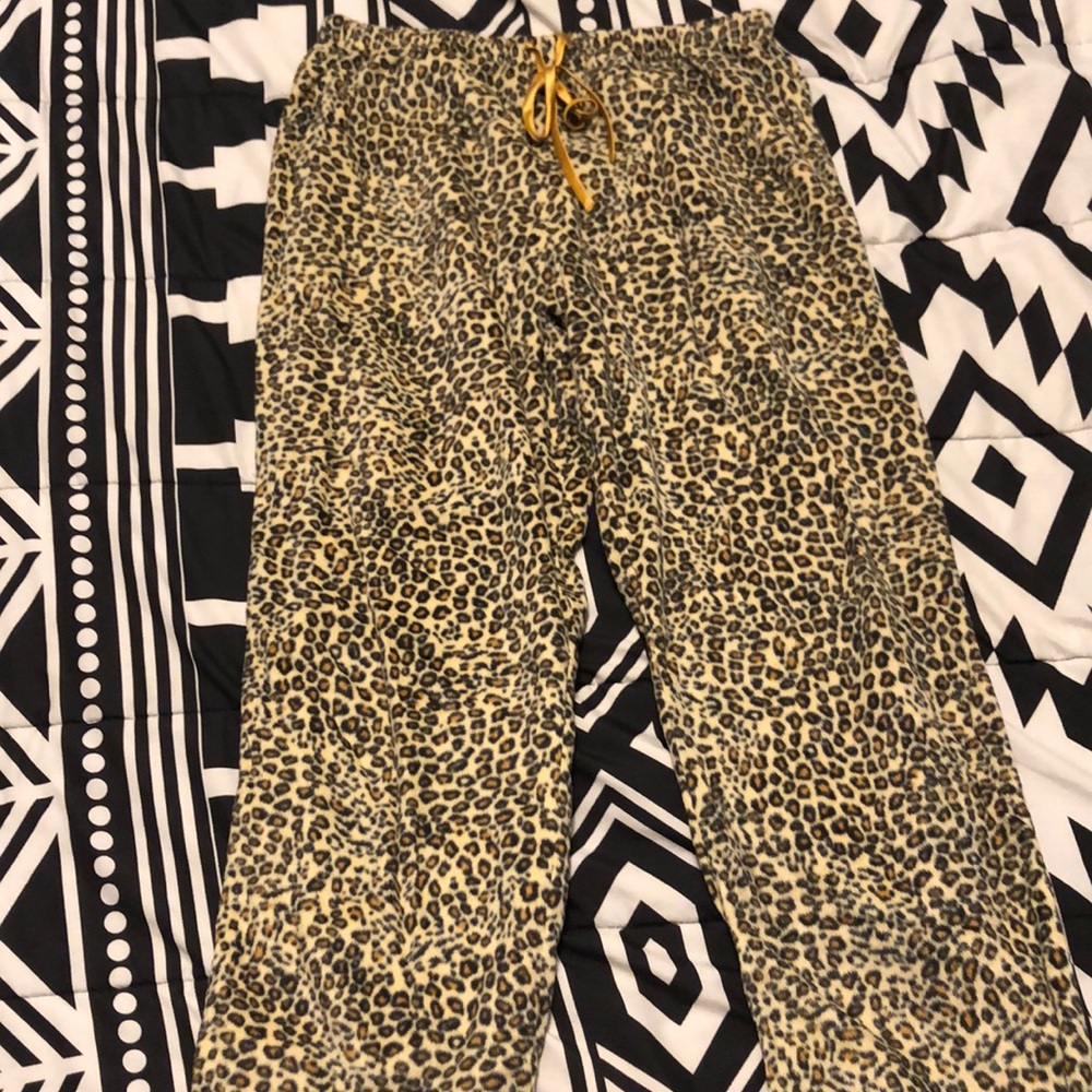 Cheetah pajama pants!